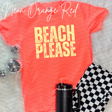 Beach Please Comfort Colors Tee